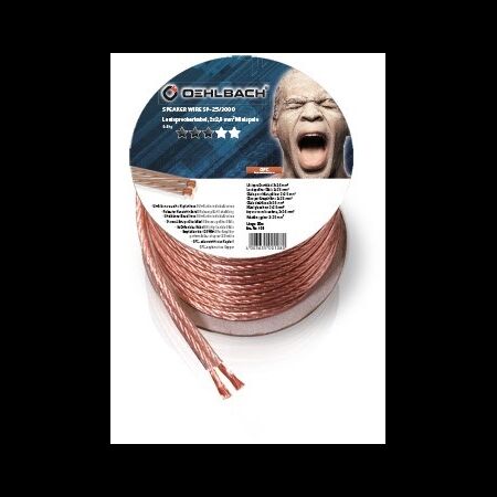 Oehlbach LS-Kabel 2x2,5mm²- glasklar 20m SB