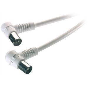 Vivanco 48035 48/20 50WW Antennenkabel 90dB weiss, 5,0m