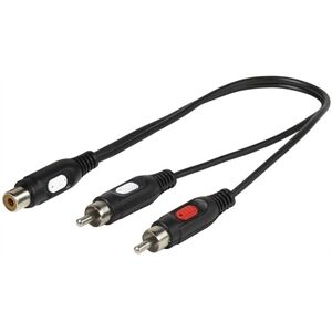 Vivanco 46025 46/03 01 Audio Y-Adapter, 0,2m