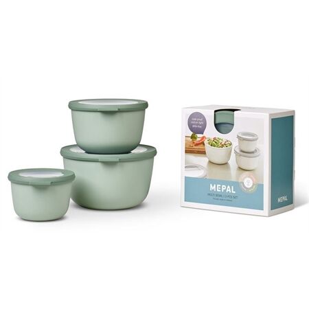 Mepal 106231094700 Set Multischüssel Cirqula 3-teilig