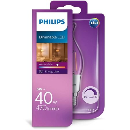Philips LED Classic 40W BA35 E14 WW CL D