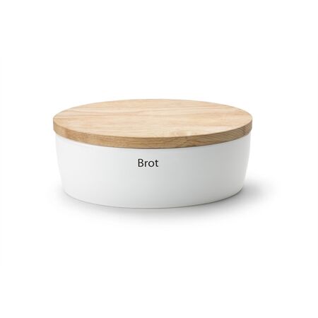 Continenta 3932 Brottopf Keramik oval 36x23x13,5 Weiß