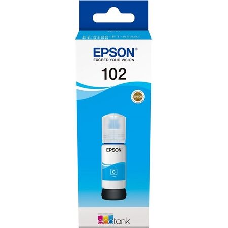 Epson 102 EcoTank Cyan ink bottle