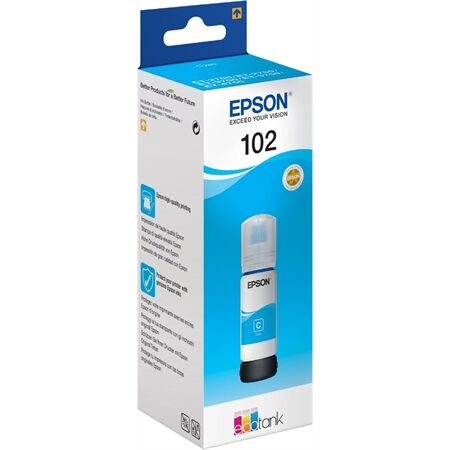 Epson 102 EcoTank Cyan ink bottle