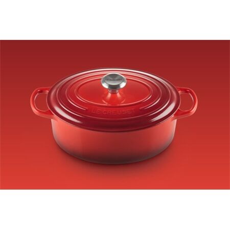 Le Creuset Bräter Oval Signature 31cm Kirschrot
