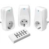 Vivanco 61172 Funksteckerset 3fach, 1.150W, weiss