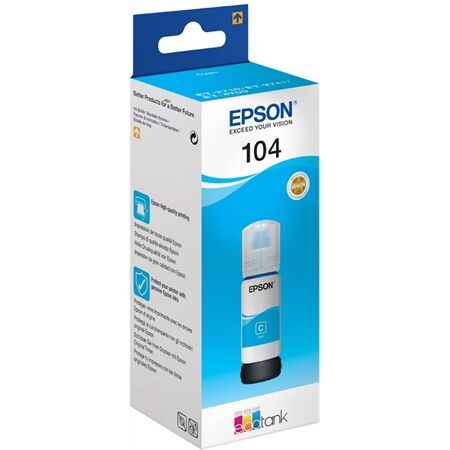 Epson 104 EcoTank (65ml) Cyan ink bottle