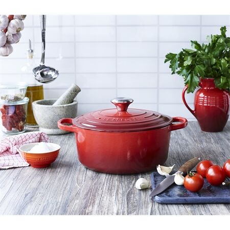 Le Creuset Bräter RD signature 26cm 5,3l kirschrot