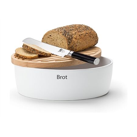 Continenta 3930 Brottopf Keramik oval 30x23x13,5 Weiß