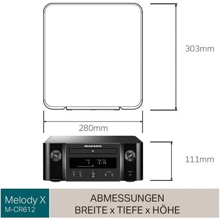 Marantz M-CR612/N1B Melody X