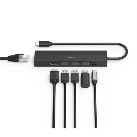Hama USB-C-Hub, Multiport, 6 Ports