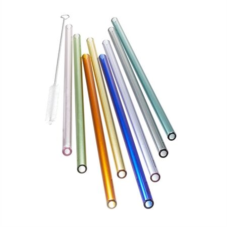 Gefu 89439 Glastrinkhalm FUTURE 23cm bunt 8er Pack