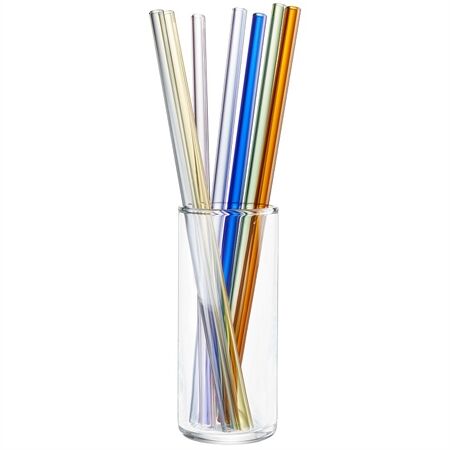 Gefu 89439 Glastrinkhalm FUTURE 23cm bunt 8er Pack
