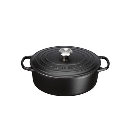 Le Creuset Bräter Oval Signature 31cm schwarz