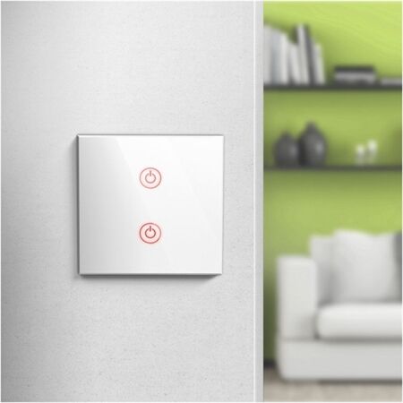 Hama WiFi Touch-Wandschalter, wei*s*