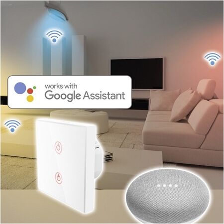 Hama WiFi Touch-Wandschalter, wei*s*