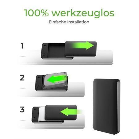 ICY BOX Gehäuse 2,5"SATA HDD/SSD zu USB 3.2 (Gen2)