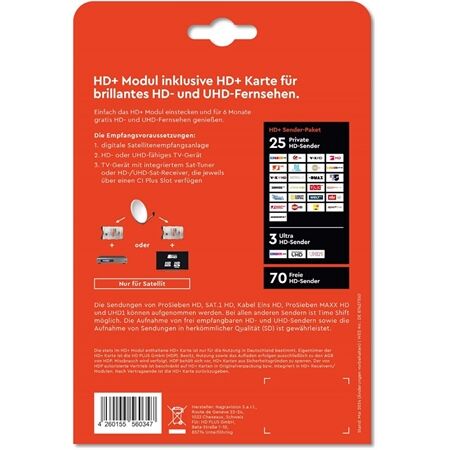 HD+ Modul inkl. HD+ Karte für 6 Monate (2024)