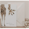 Eulenschnitt Klappkarte Giraffe