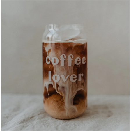 Eulenschnitt Hohes Trinkglas Coffee Lover