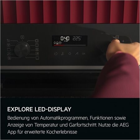 AEG EURB65PSV2 Backofen mit Dampf (TR6PB53FSB)