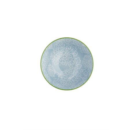 KitchenCraft KCBOWL13 Keramikschüssel grau m. Blumenmuster 16cm
