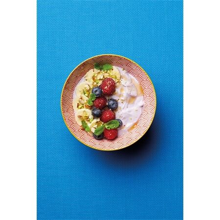 KitchenCraft KCBOWL27 glasierte Schüssel, blue-arc 15,7cm