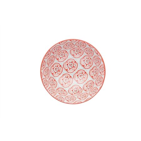 KitchenCraft KCBOWL30 glasierte Schüssel, geblumt gelb 15,7cm