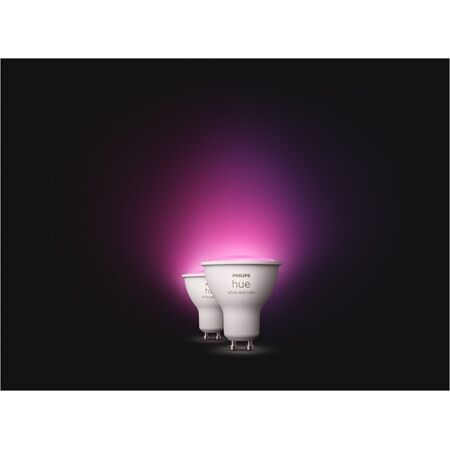 hue W&C. Amb. 4.3W GU10 2er Set