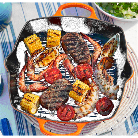 Le Creuset Grillpfanne quadratisch signature 30cm Or