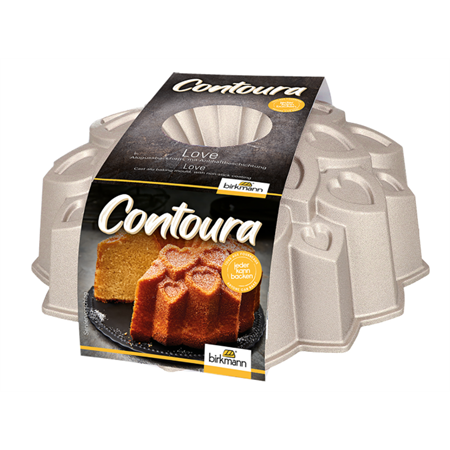 Birkmann 914186 Contoura Love Aluguss-Gugelhupfform