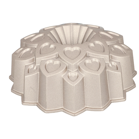 Birkmann 914186 Contoura Love Aluguss-Gugelhupfform