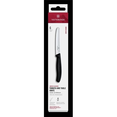 Victorinox 6.7833.6 Tomaten & Tafelmesser 6tlg. 11cm wellen