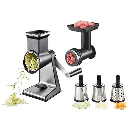 Gefu 00115 Trommelreibe+ Fleischwolfvorsatz Set.