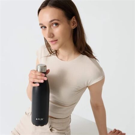 FLSK Drinking Bottle 1000ml Black