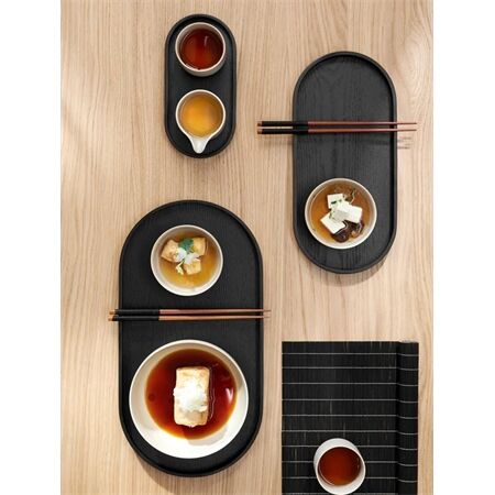 ASA Selection 53797970 Tablett Oval Schwarz