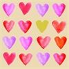 ppd 133201460 Aquarell Hearts gold Napkin