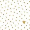 ppd Little Hearts gold Napkin 33x33