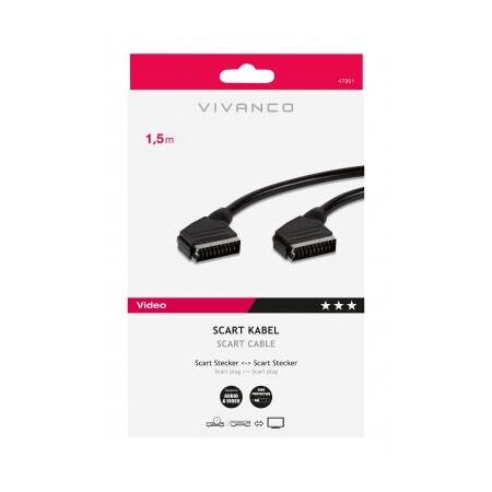 Vivanco (SBS) Optimale Audio-/Video 3*u*bertragung m Scart