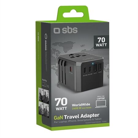 sbs GaN Travel Adapter (70W)