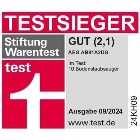 AEG AB81A2DG Bodenstaubsauger mit Beutel