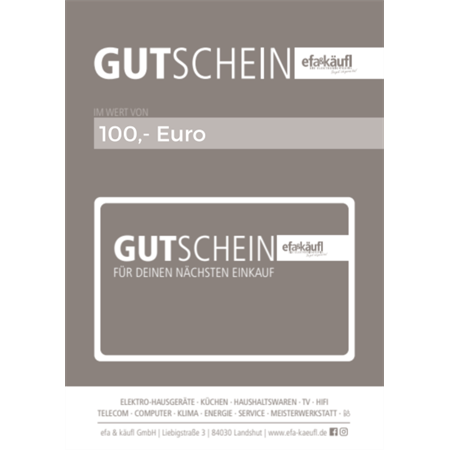 efa & käufl Gutschein 100 Euro