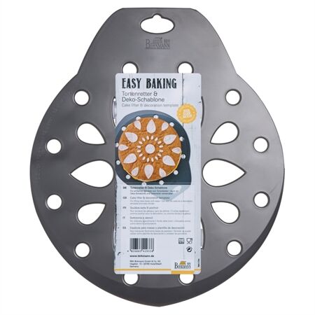 Birkmann 429338 Easy Baking, Tortenretter & Deko-Schablone,