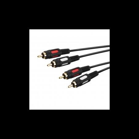 Vivanco (SBS) Audiokabel Cinch (1,5m) Gold Kontakte