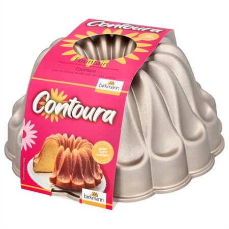 Birkmann 914223 Contoura, Fountain,Aluguss Gugelhupfform,