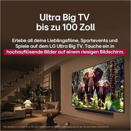 LG 100 QNED 86A6 Jetzt mit 400,- Cashback