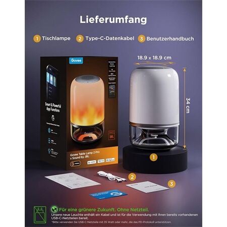 Govee Table Lamp 2 Pro x Sound by JBL