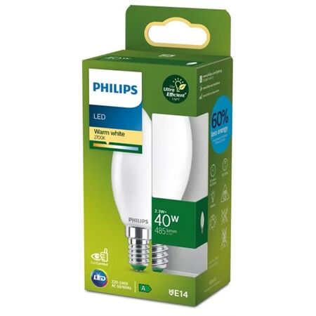 Philips LED CLA 40W B35 E14 2700K