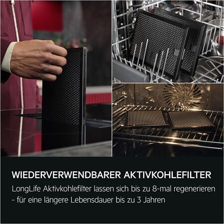 AEG TH84CB0BSZ Kochfeld m. integr. Dunstabzug