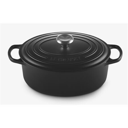 Le Creuset Bräter Oval Signature 29cm schwarz